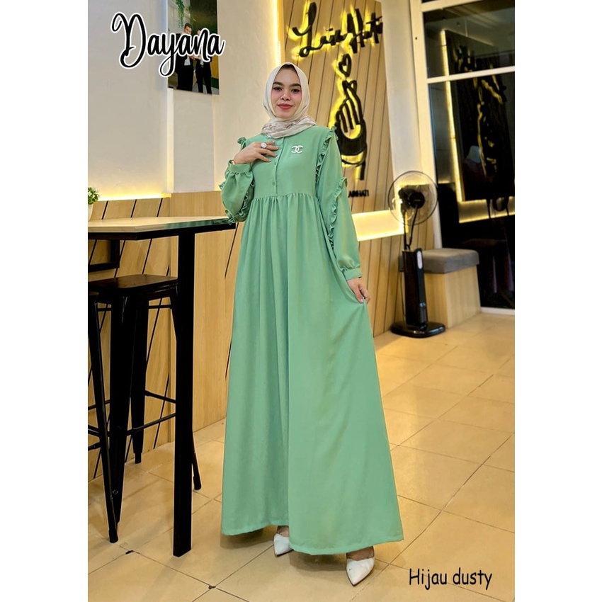 DRESS KONDANGAN POLOS SIMPLE DAYANA