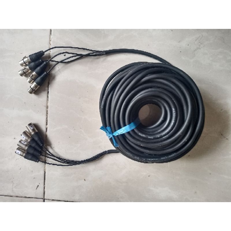 kabel snake bma 4 chanel panjang 30m lengkap dengan jack