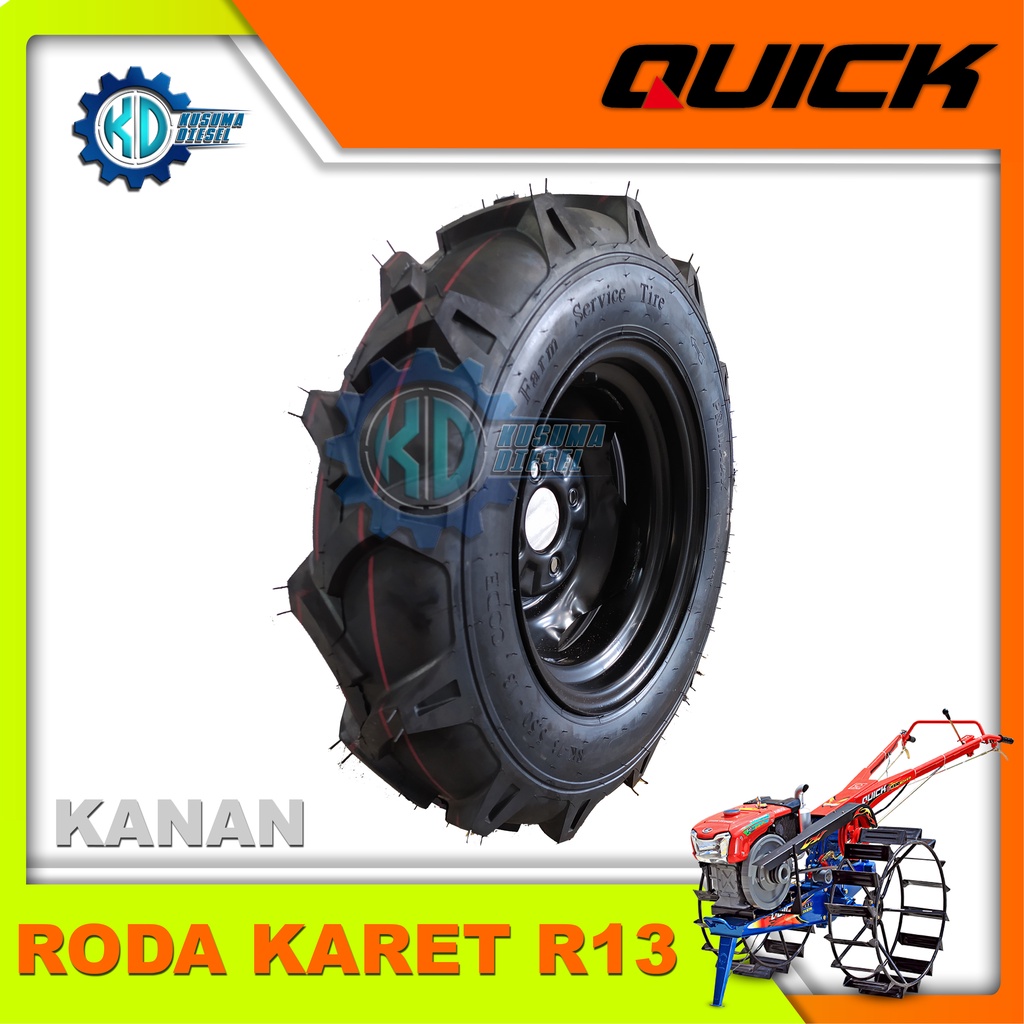 RODA KARET RING 13 KANAN - ORIGINAL TRAKTOR QUICK - Rubber Tire Ring 13 Sub Group - R - KANAN -  - R