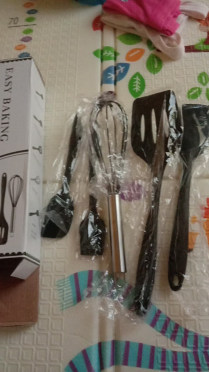 5pc Spatula Silikon / Alat Masak Sutil Set Isi 5 Utensil Silicone Set