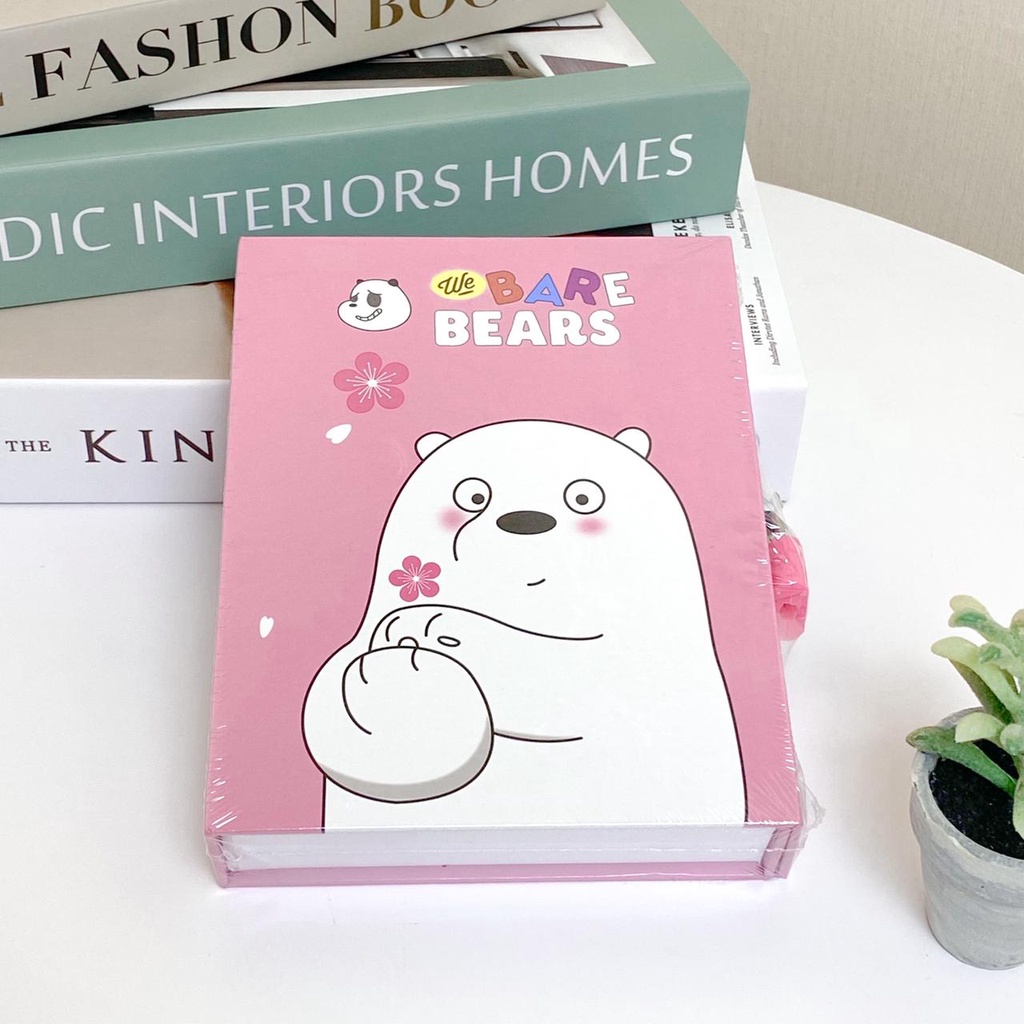 

Buku Gembok WBB Diary / Harian Kunci Gembok / Jurnal Lock Notebook Beruang We Bare Bears WBB Kartun Alat Tulis Grosir Ready COD