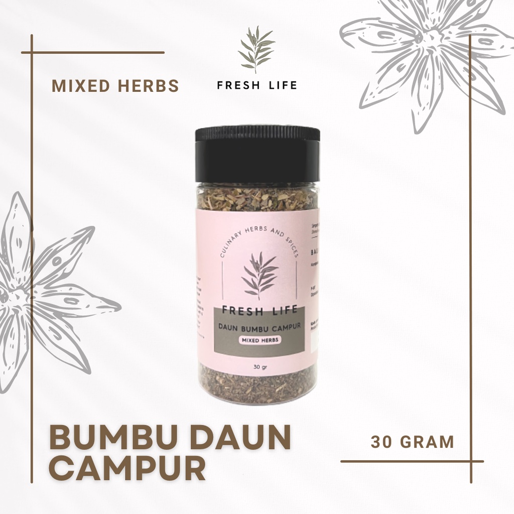 

Bumbu Rempah Campur (Mixed Herbs) Fresh Life 30 gram