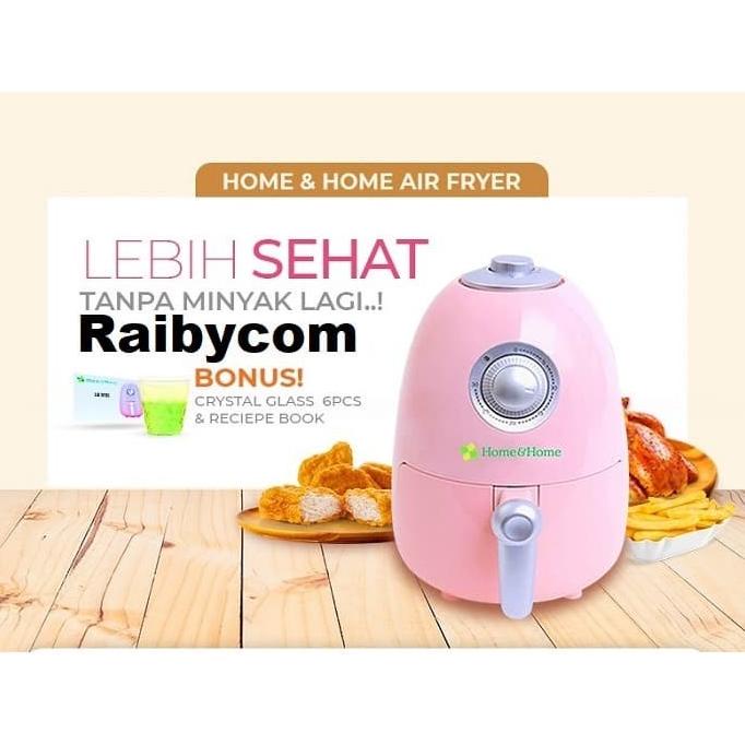 HOME & HOME Air Fryer Alat Goreng Memasak Tanpa Minyak Original Lejel stok melimpah