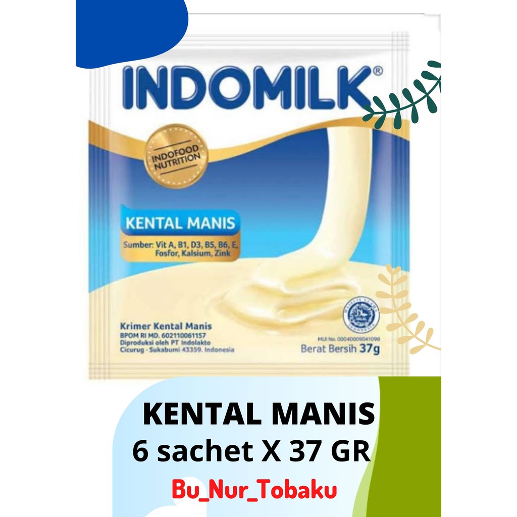 Jual Indomilk Susu Kental Manis Sachet Renceng Renteng37gr Shopee
