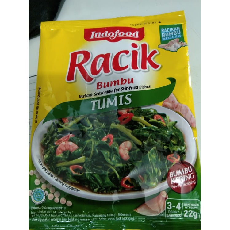 

Racik Tumis 22 G