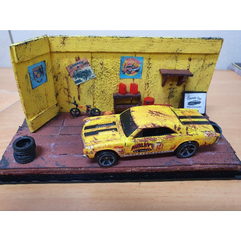 Diorama Hotwheels old Garage
