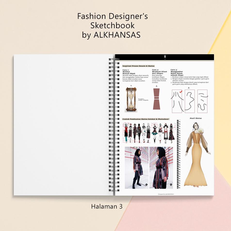 

(I8E9) ⭐️ Alkhansas - Buku Gambar Fashion Designer (Fashion Designer's Sketchbook) Volume 8 //Stock@banyak