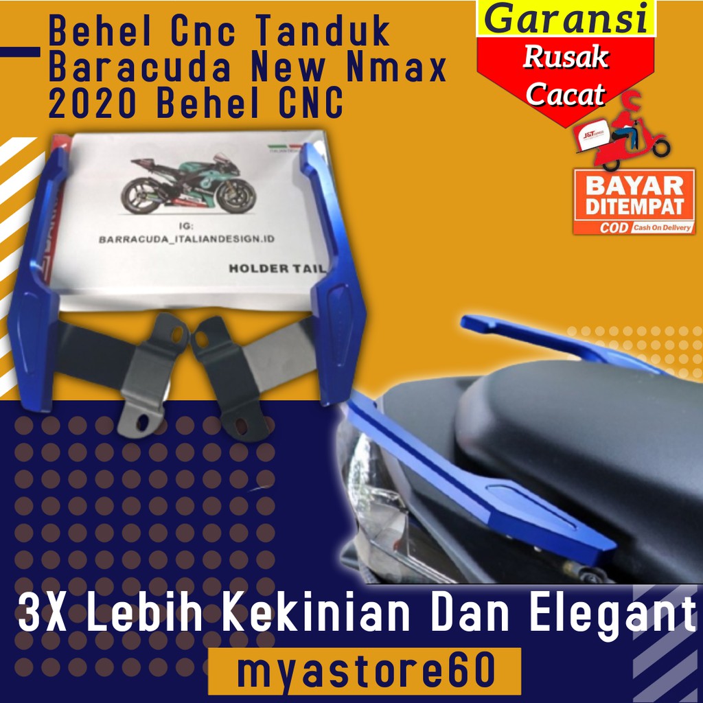 Behel Cnc Tanduk Baracuda Yamaha Nmax Behel Full Cnc Aksesoris Variasi Yamaha Nmax Old Lama