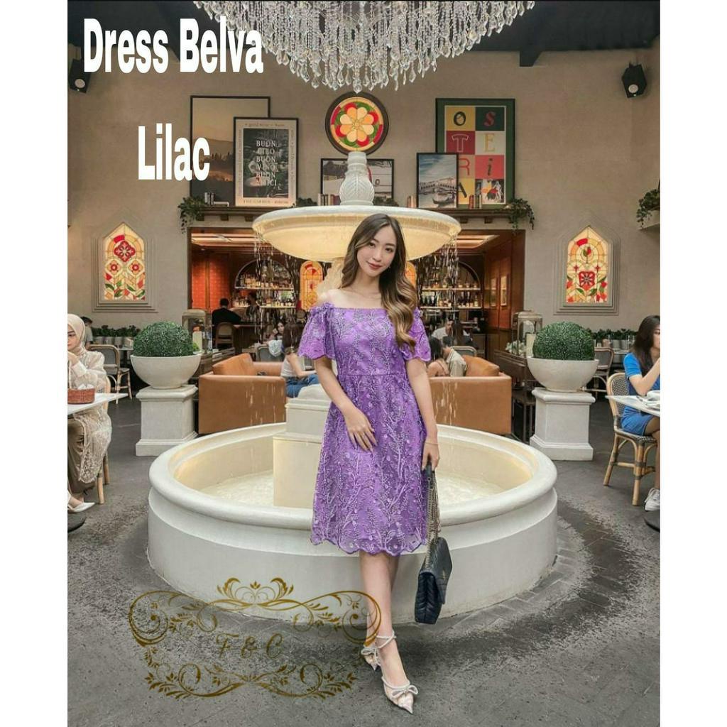 Feodora Fashion / Dress Belva Premium / lapisan dalam velvet / dress premium / pakaian wanita (GOOD QUALITY)