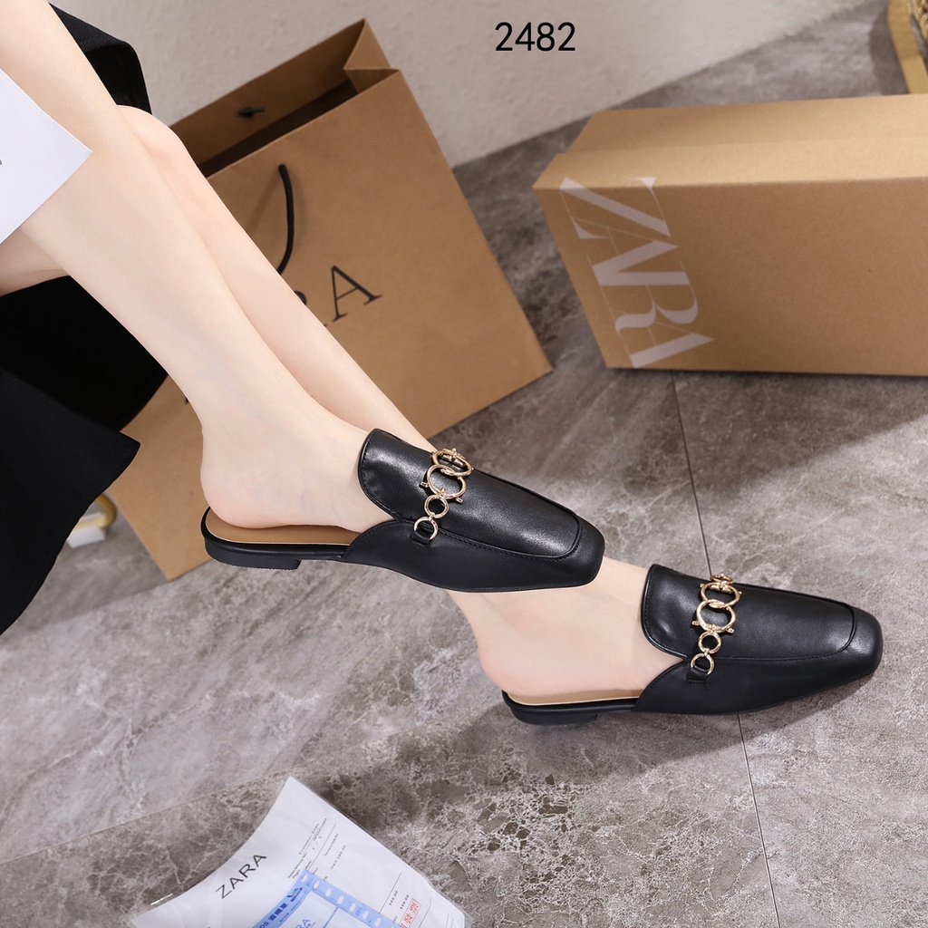 ZR Mules Leather Women Shoes #2482