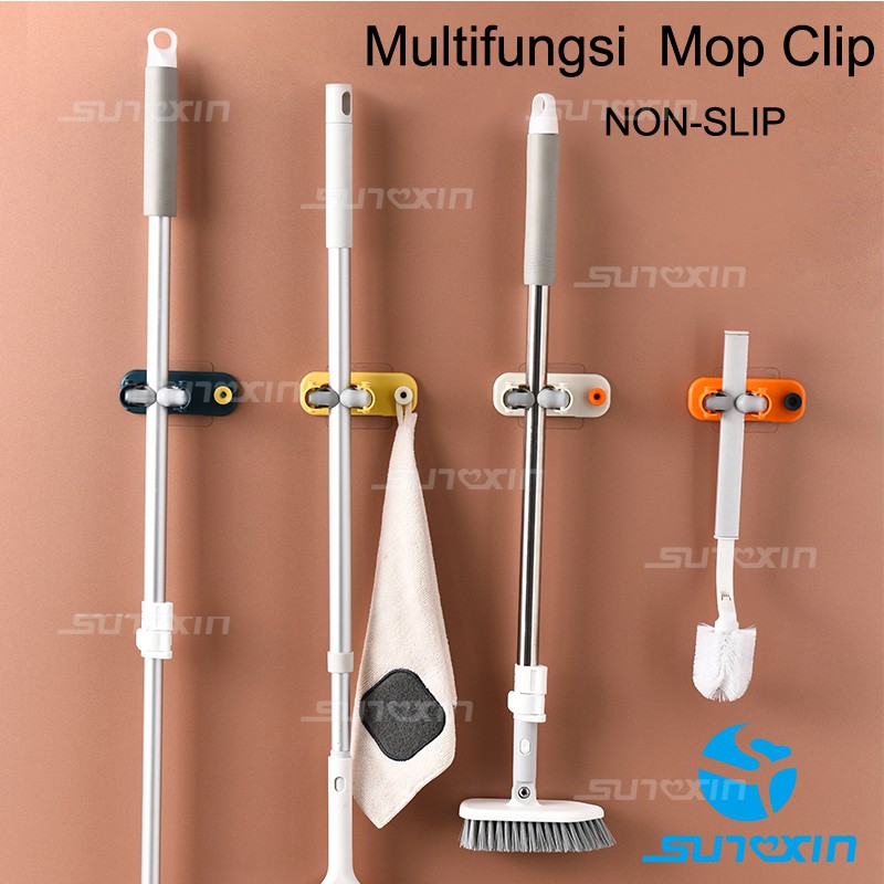 Klip Gantungan Penjepit Sapu Kain Pel 1SET ISI (4PCS) / Mop Broom