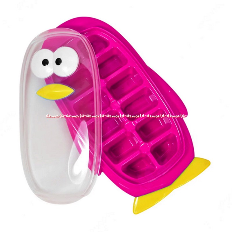 Joie MSC Chill Cube Tray Tempat Cetakan Batu Es Model Penguin Pink  Hijau Tosca Unique Piguin Ice Cube