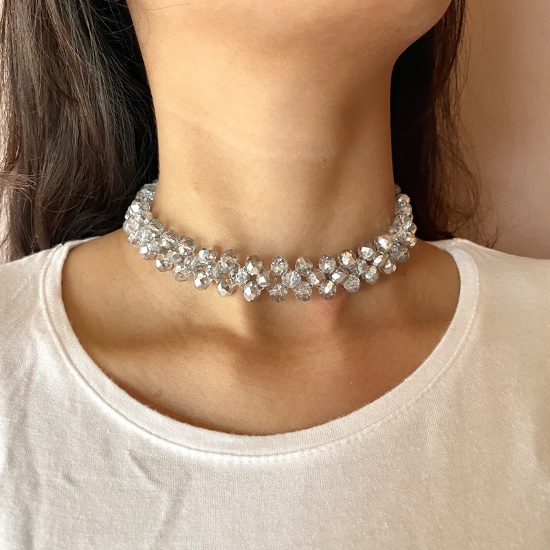 Crystal necklace / choker / kalung kristal