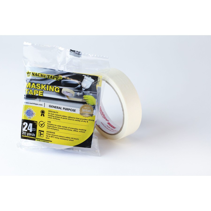 

Masking Tape / Solasi Kertas Nachi 24mm x 20 Yard / Solasi Kertas Naci / Solasi Kertas