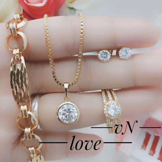 Xuping set perhiasan lapis emas 24k 2914