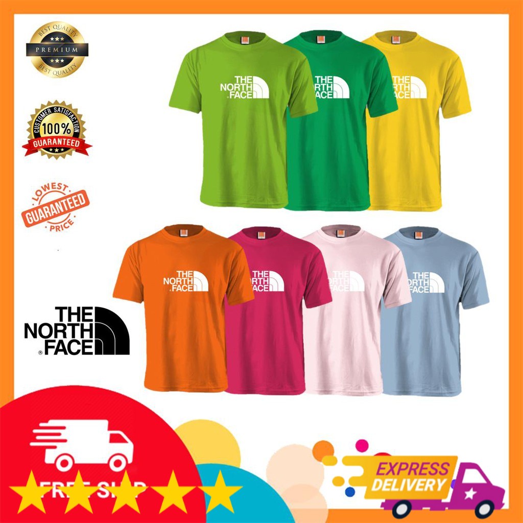 ⭐️⭐️⭐️⭐️⭐️BAJU KAOS THE NORTH FACE T-shirt Quality Tee Logo Cotton T-Shirt Unisex 100%Cotton; Baju N