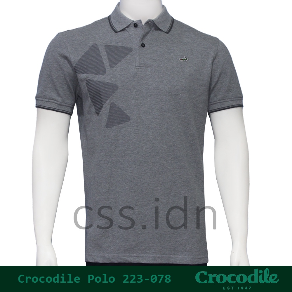 Kaos Kerah Polo Slim Fit Pria Crocodile 223-078