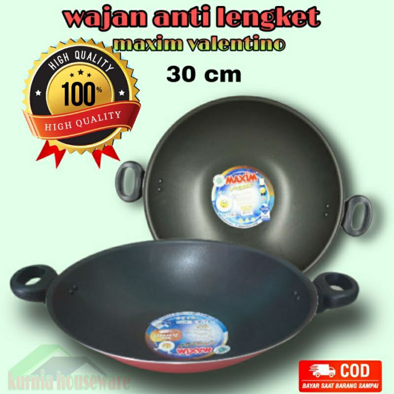 wajan teflon anti lengket maxim