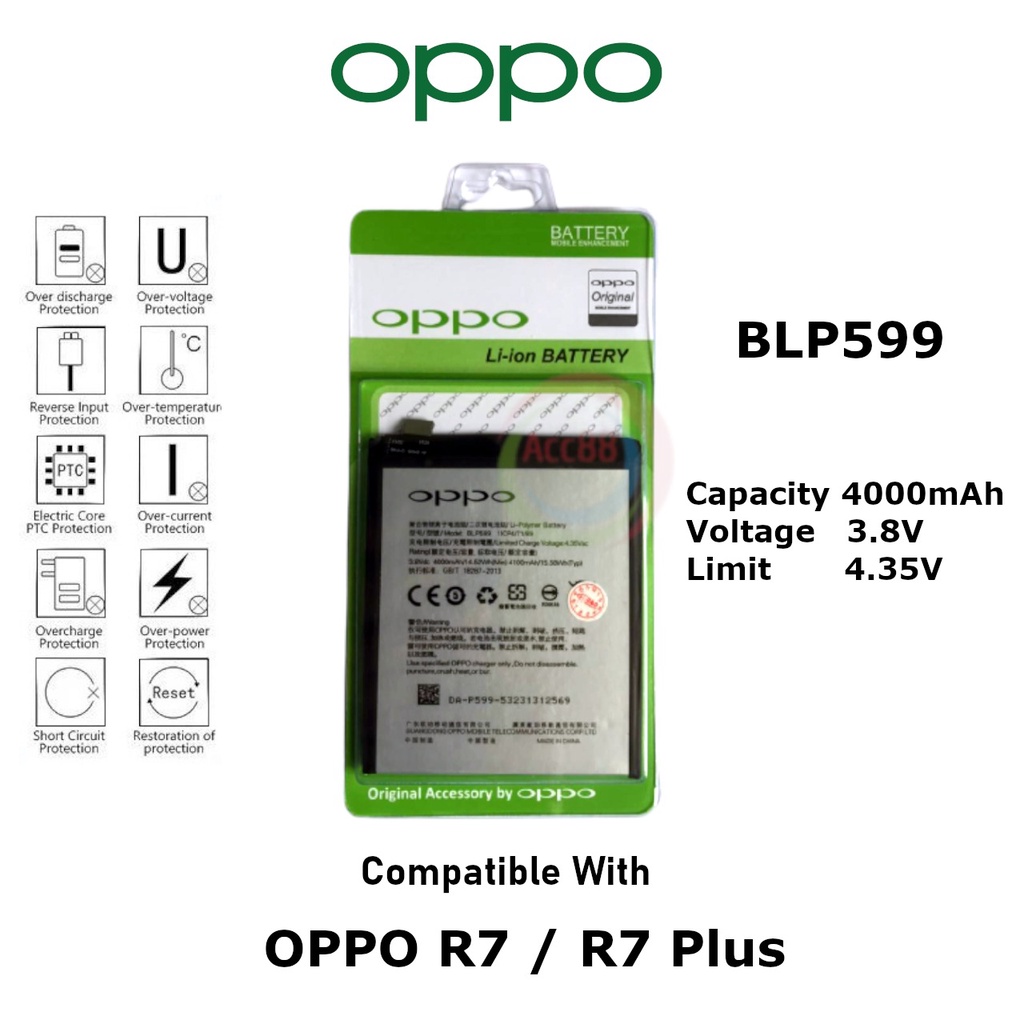 (Acc) Baterai Batre battery OPPO all type Find Clover / Reno / Realme C11