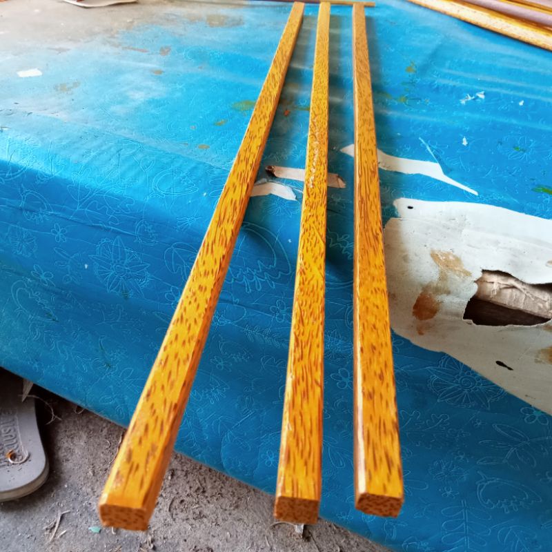 Tangkringan burung murai balok kayu kelapa 1 pasang