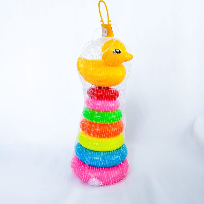 Mainan Menyusun Donat Edukasi SNI murah main anak balita Ring donat donut warna warni Toy kids