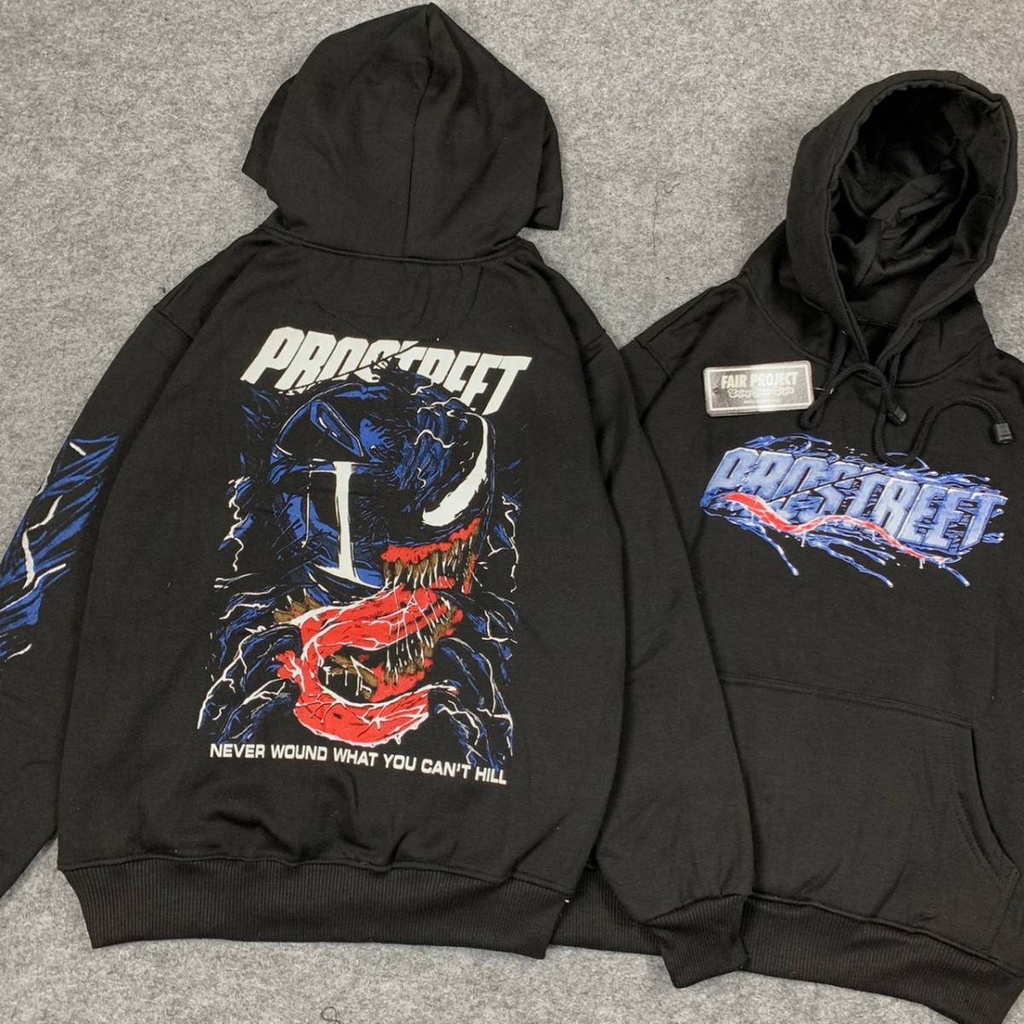 Sweater Hoodie pria Prostreet Venom Rider Jepang Sunmori