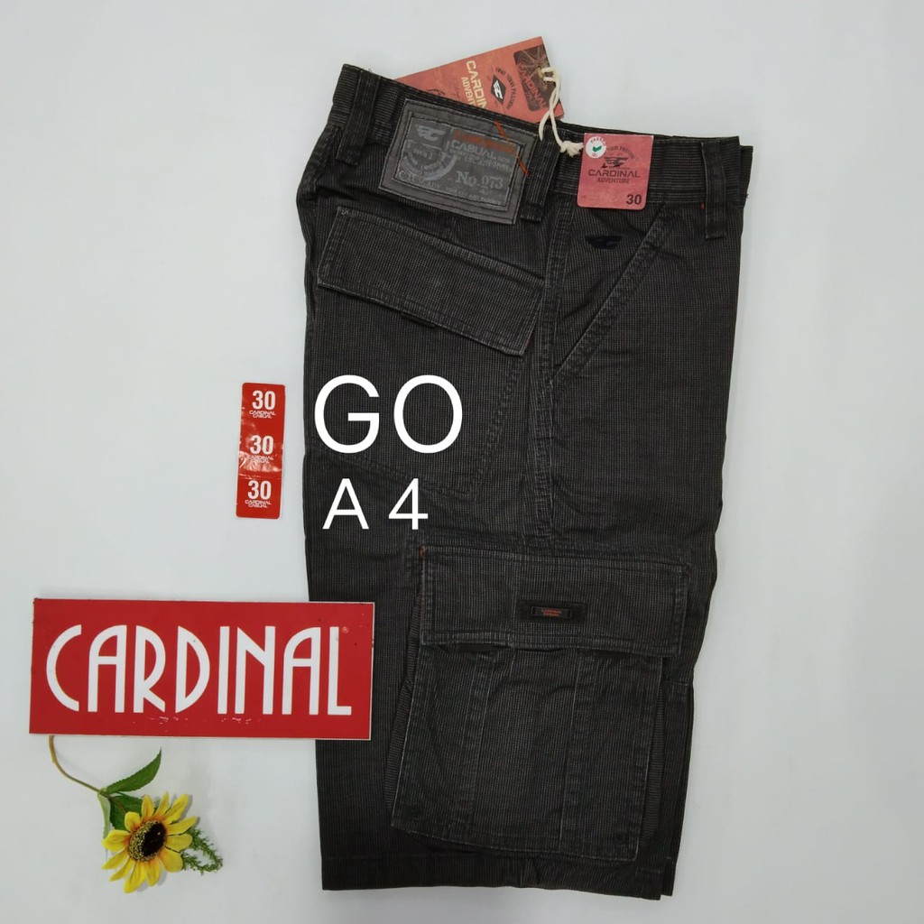 gof 30-KPL 1 CARDINAL KEMPOL CASUAL Celana Pendek Cowok Celana Kempol/Cargo Fashion Pria Bagus