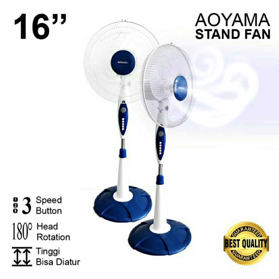 Kipas Angin Berdiri Aoyama 16 Inch / Stand Fan (PENGIRIMAN KHUSUS OJEK ONLINE)