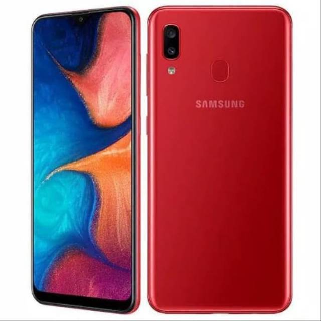 HP TERBARU SAMSUNG GALAXY A20 RAM 3 ROM 32GB 4G LTE DUAL REAR CAMERA FINGERPRINT GARANSI RESMI