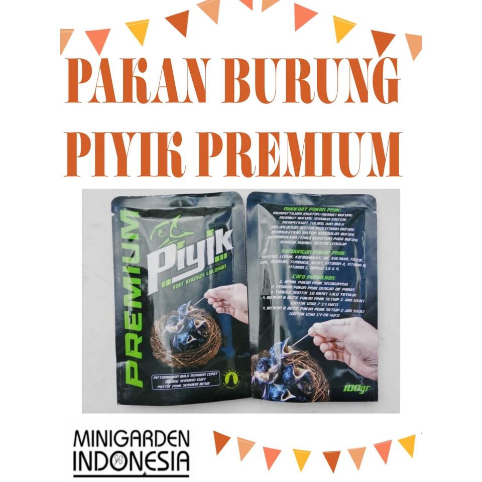 PAKAN PIYIK PREMIUM pakan anakan burung pemakan serangga lolohan murai