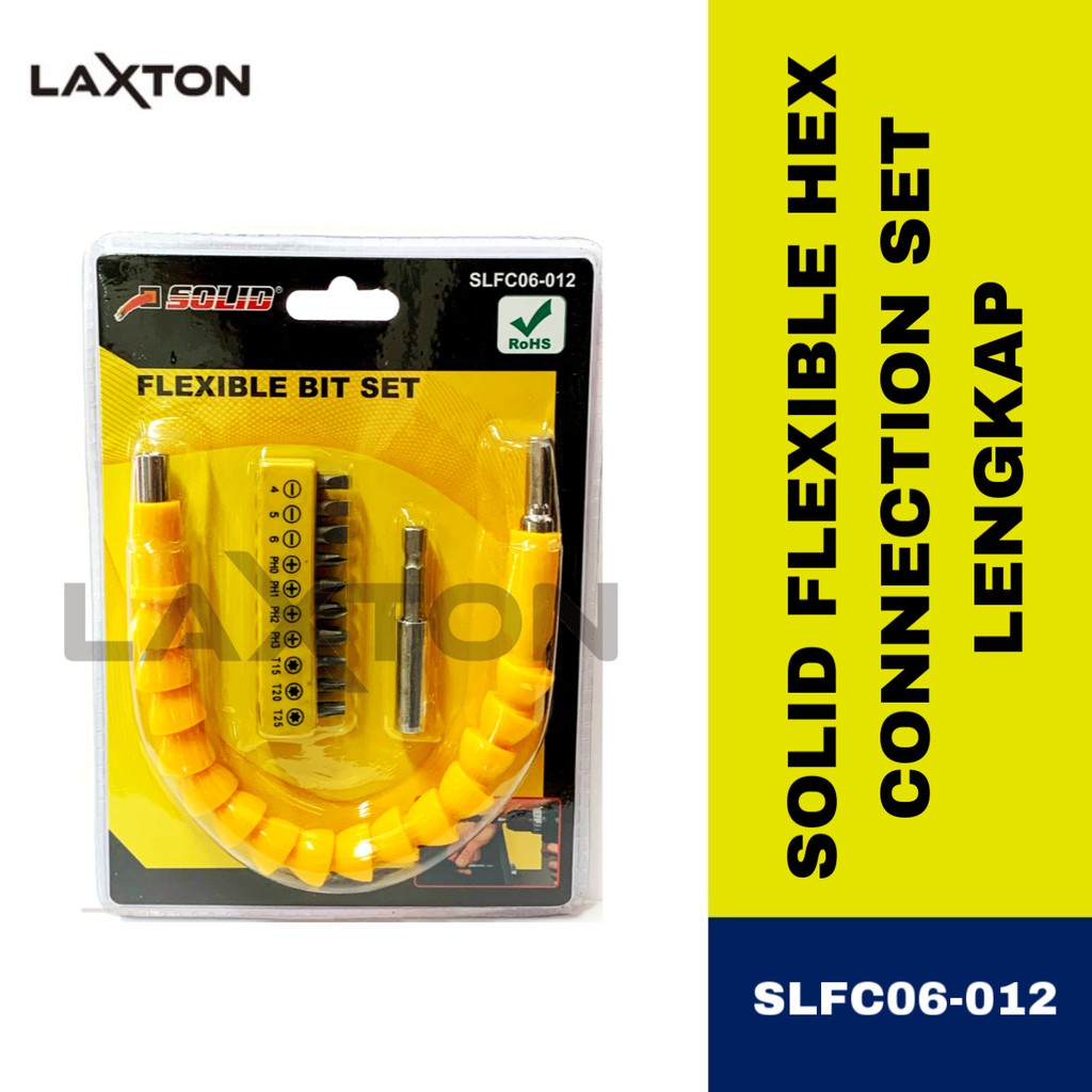 Solid SLFC06-012 flexible connection 12 pcs selang bor + mata baut