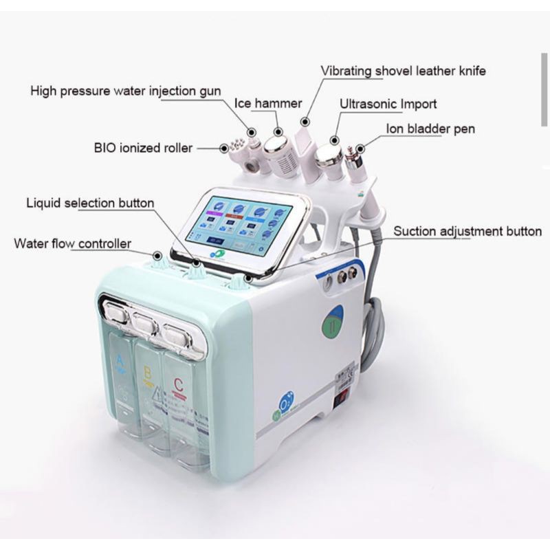 aqua peel hydrogen oxygen dermabrasion hydra 6in1 skin scrubber ultrasound rf setrika wajah dingin
