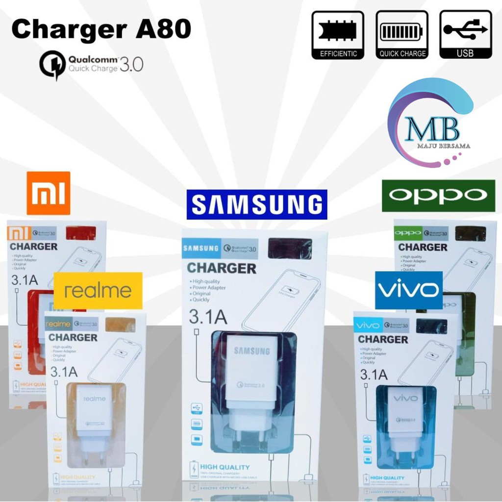 BM048 A80 Cashan Cashan SAMSUNG 3Amper QUALCOM micro fast Charging Anti meledak J2 prime j3 j5 j7 MB1609