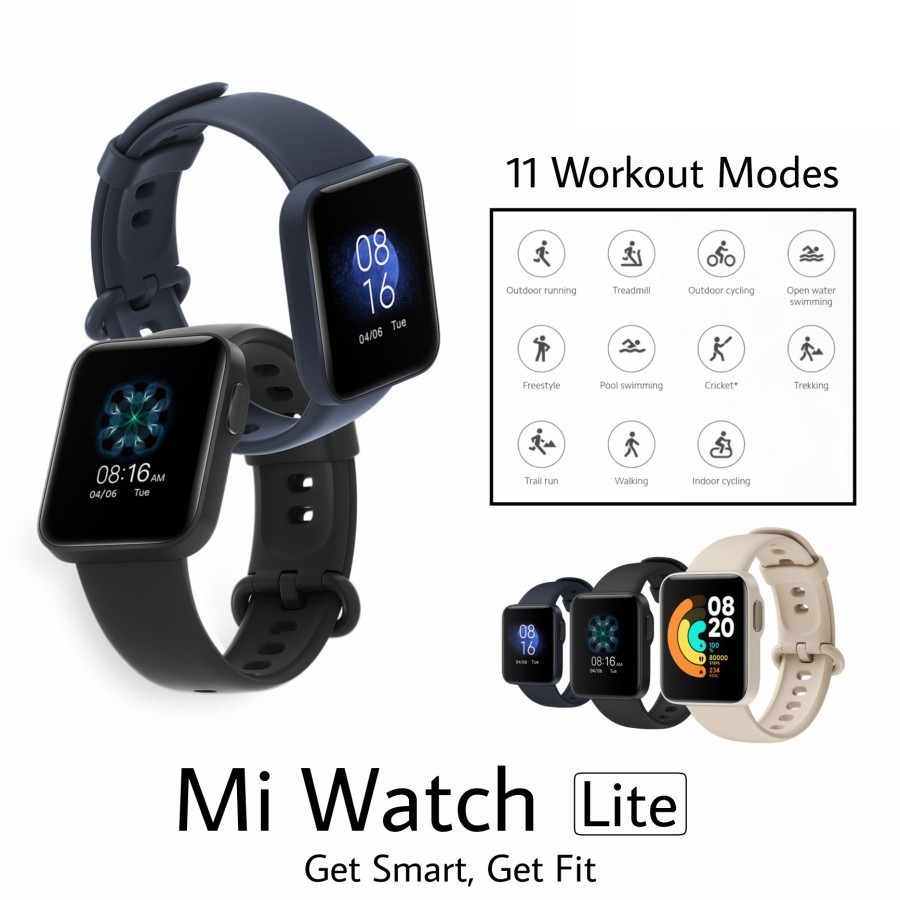 XIAOMI Redmi Mi Watch Lite SMARTWATCH GPS SMART WATCH JAM TANGAN PINTAR SPORT MI BAND MIBAND 4 5 6-5