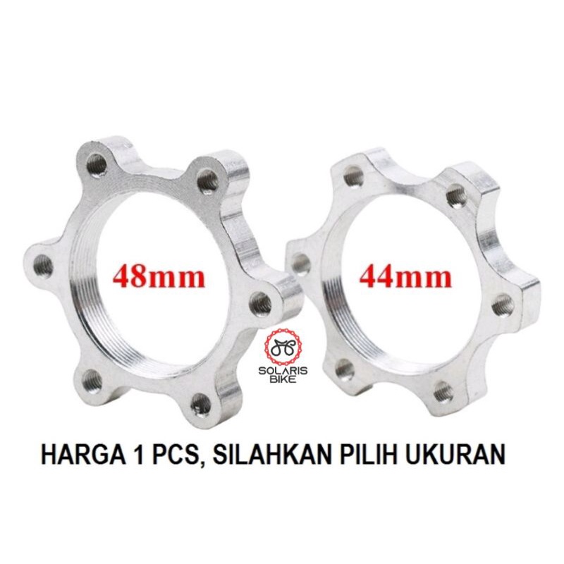 Adaptor Rotor 44mm 48mm Disc Brake Rem Cakram Sepeda Hub Freehub Drat Ulir 44 48 MM