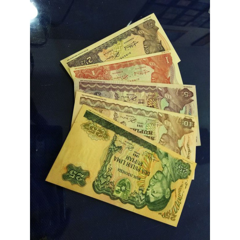 uang kuno set mini jenderal sudirman 1 sampe 25