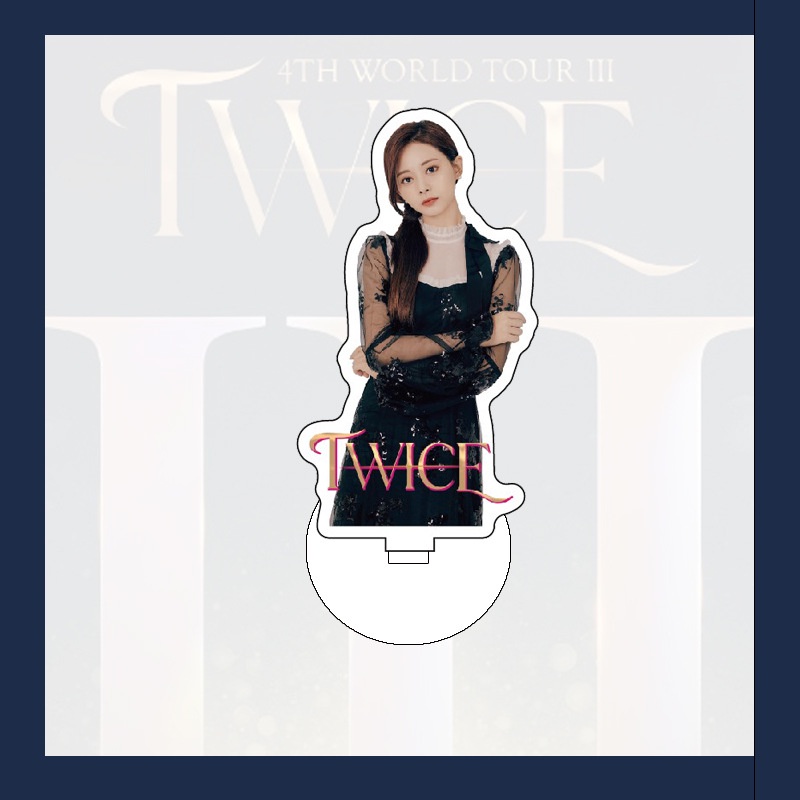 Stand Figure Kpop TWICE 4th WORLD TOUR Iii Bahan Akrilik Untuk Koleksi Fans