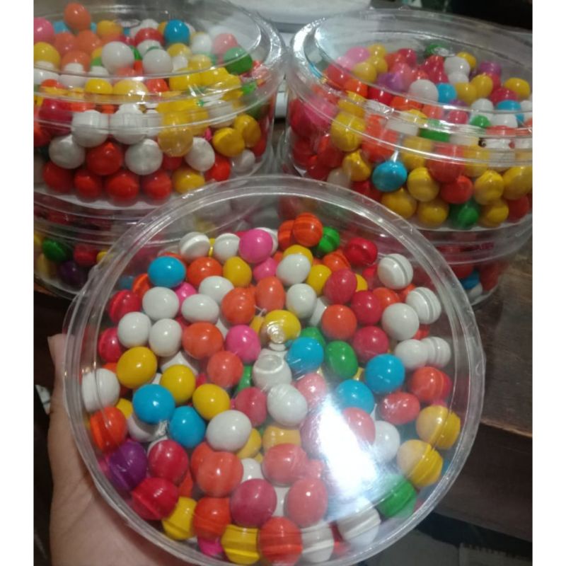 BISKUIT BOLA WARNA PELANGI KEMASAN TOPLES 318 GRAM