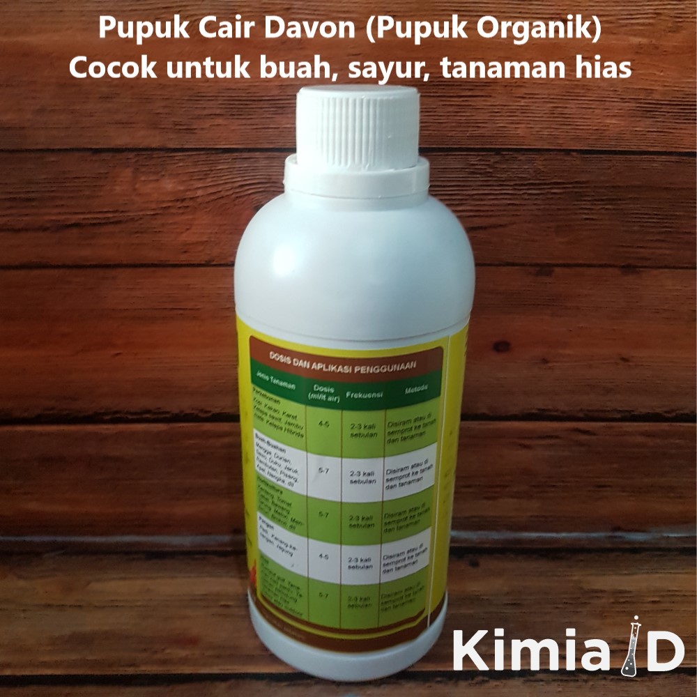 Pupuk Cair Davon - 500 ML - Tanaman Buah Buahan Sayuran Pangan - Tanaman Hias - Pupuk Organik