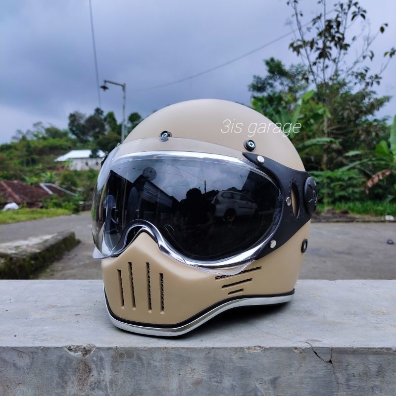 HELM CUSTOM SIMPSON M30 CAKIL KLASIK RETRO