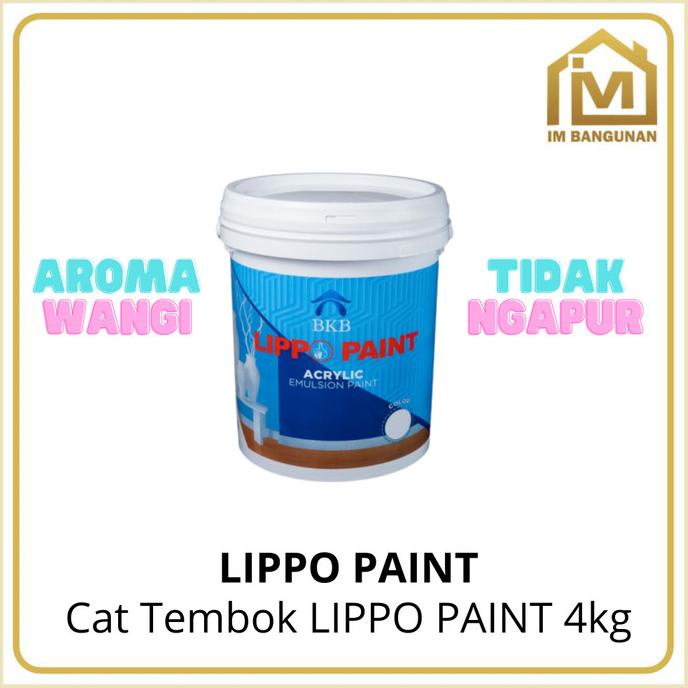 CAT TEMBOK LIPPO PAINT 4KG WARNA TUA TIDAK MENGAPUR