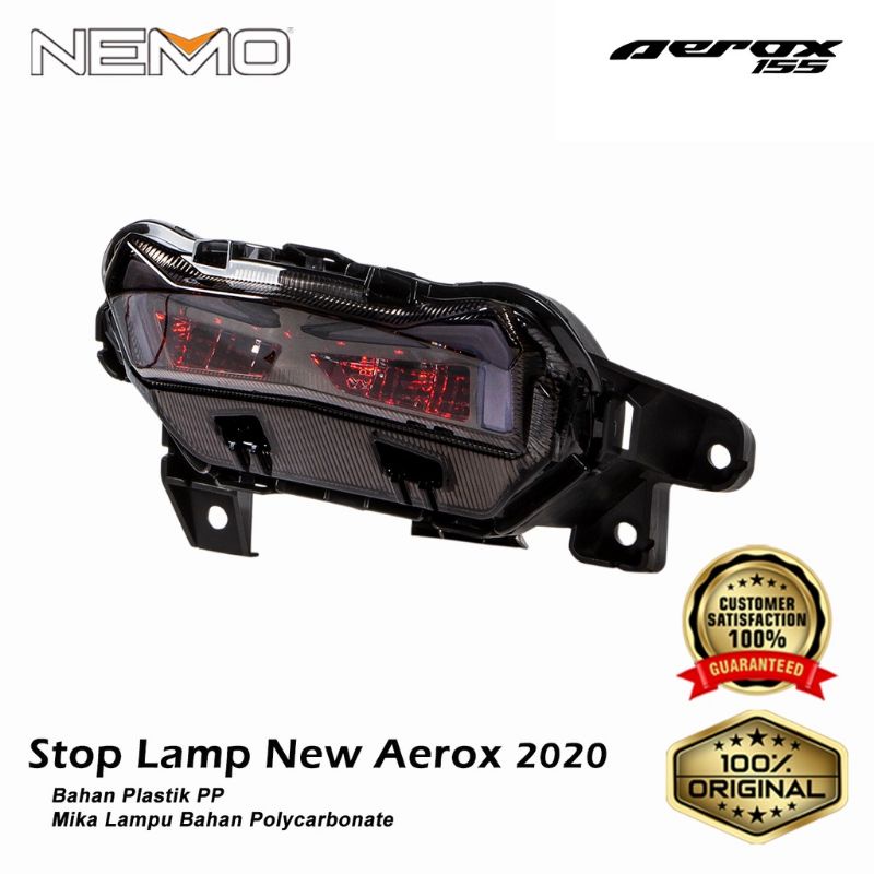 Stoplamp Aerox 155/JPA Lampu Belakang Rem Stop Led + Sein Sen Yamaha Aerox Connected 2020 2021