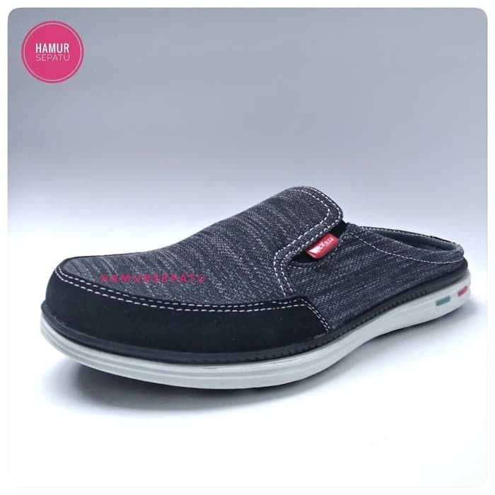 SANDAL SEPATU PRIA / SANDAL SEPATU SELOP PRIA CASUAL ORIGINAL - Hitam