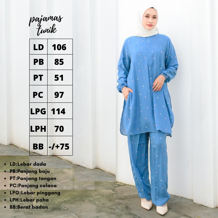 Baju Tidur Wanita Katun rayon Viscose Tiedye Pajamas Set-5