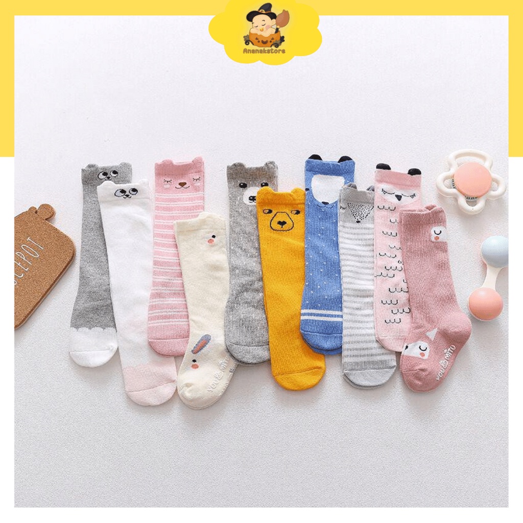 Kaos Kaki bayi panjang Motif / Kaos kaki Anak panjang / Legging