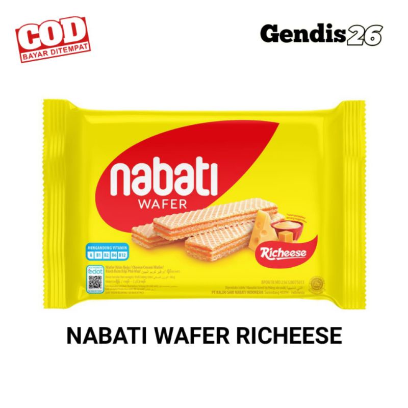 

Nabati Wafer Richeese 50gr | Biskuit Keju Coklat Richeese Nabati