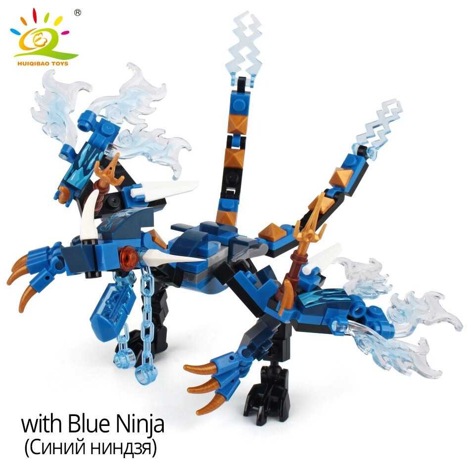 Mainan Robot Naga Building Blocks Dragon Knight Red Ninja H702