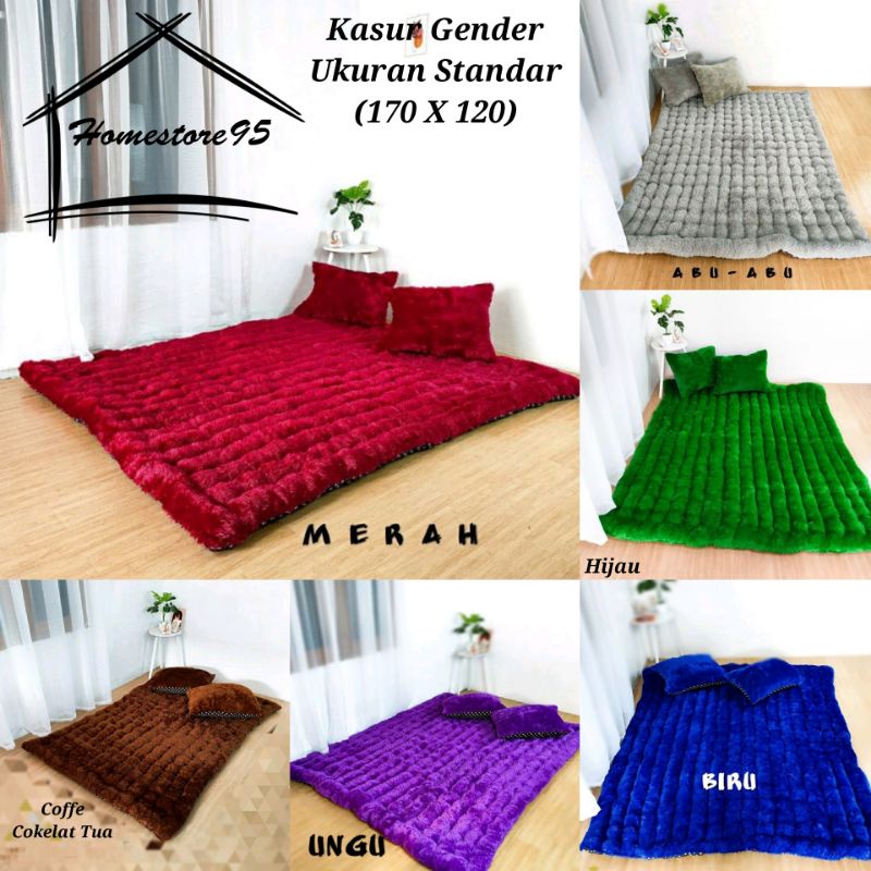 Kasur Lantai Bulu Rafsur / Kasur Gender Bulu Rafsur / Kasur Murah (Free 2 Bantal)