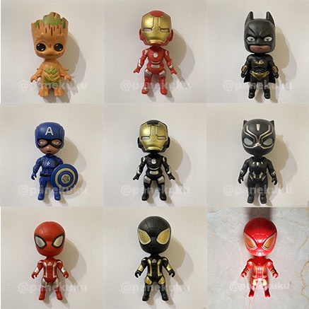 Cake Topper SUPER HERO/ Avengers/ Spiderman/ Ironman/ Batman/ Black Panther/ Dekorasi kue tart/ cake