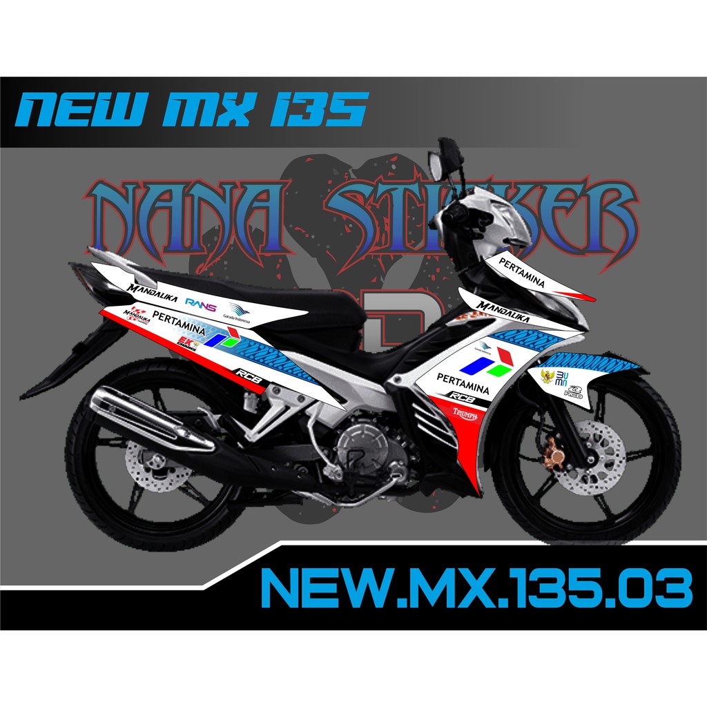 Jual Striping NEW JUPITER MX 135 PERTAMINA - Stiker MX 135 List Variasi